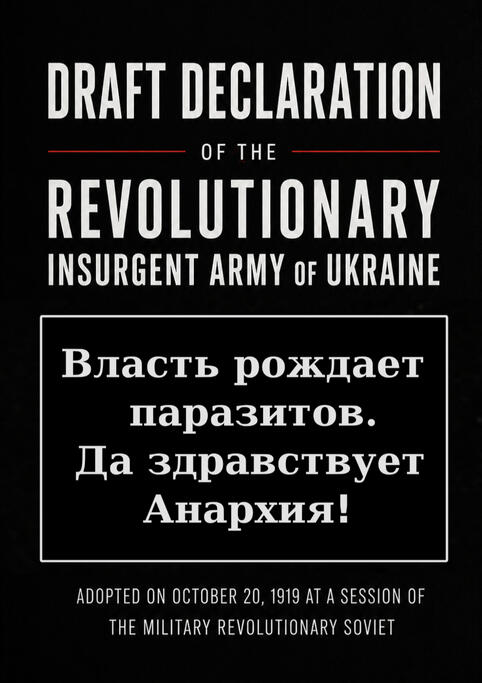 Draft Declaration of the Revolutionary Insurgent Army of Ukraine